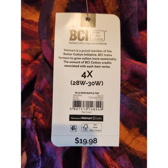 Women's Plus Size Blouse - Picture 6 of 7